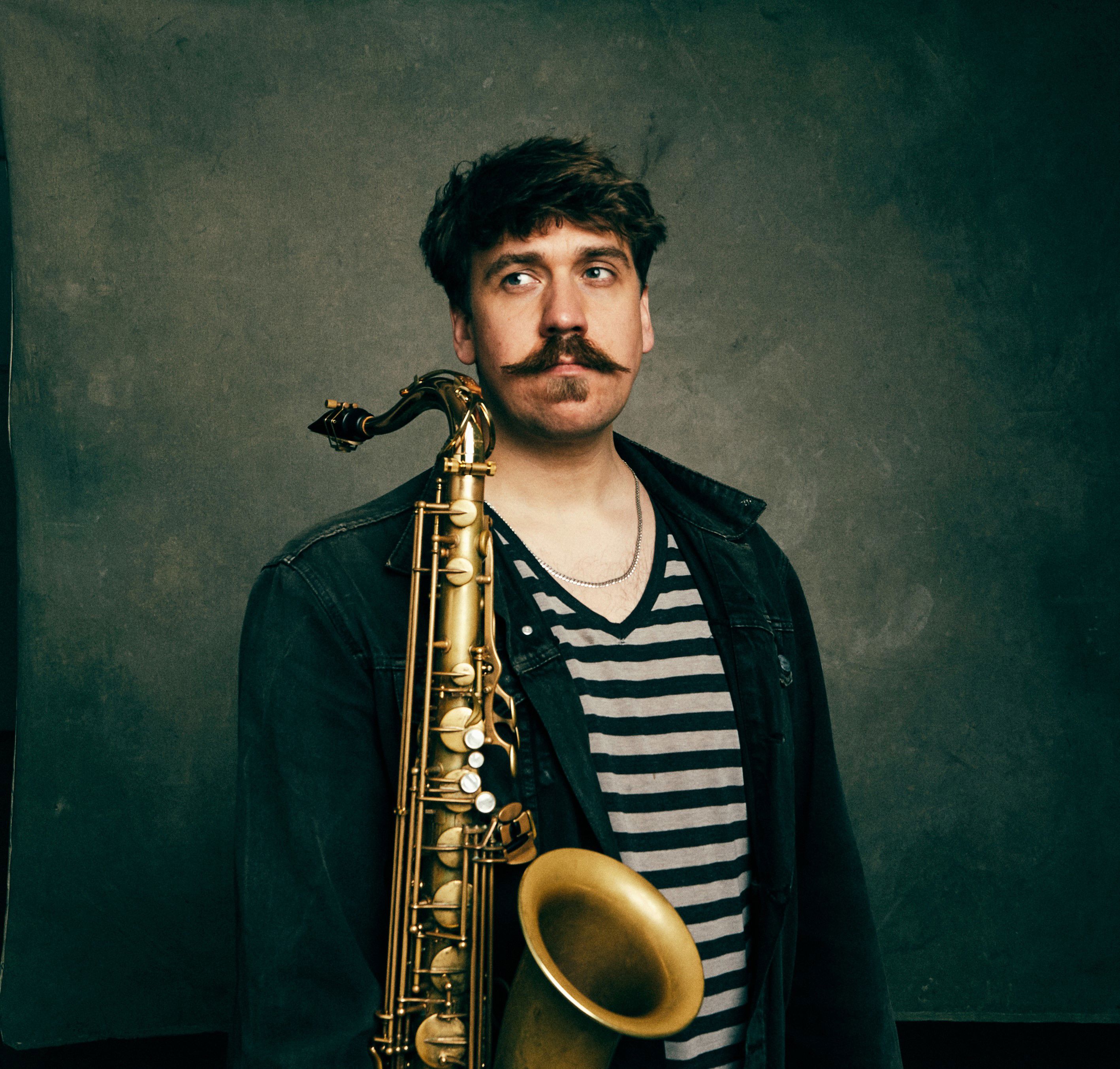 Porträtt på saxofonisten Edvin Ekman