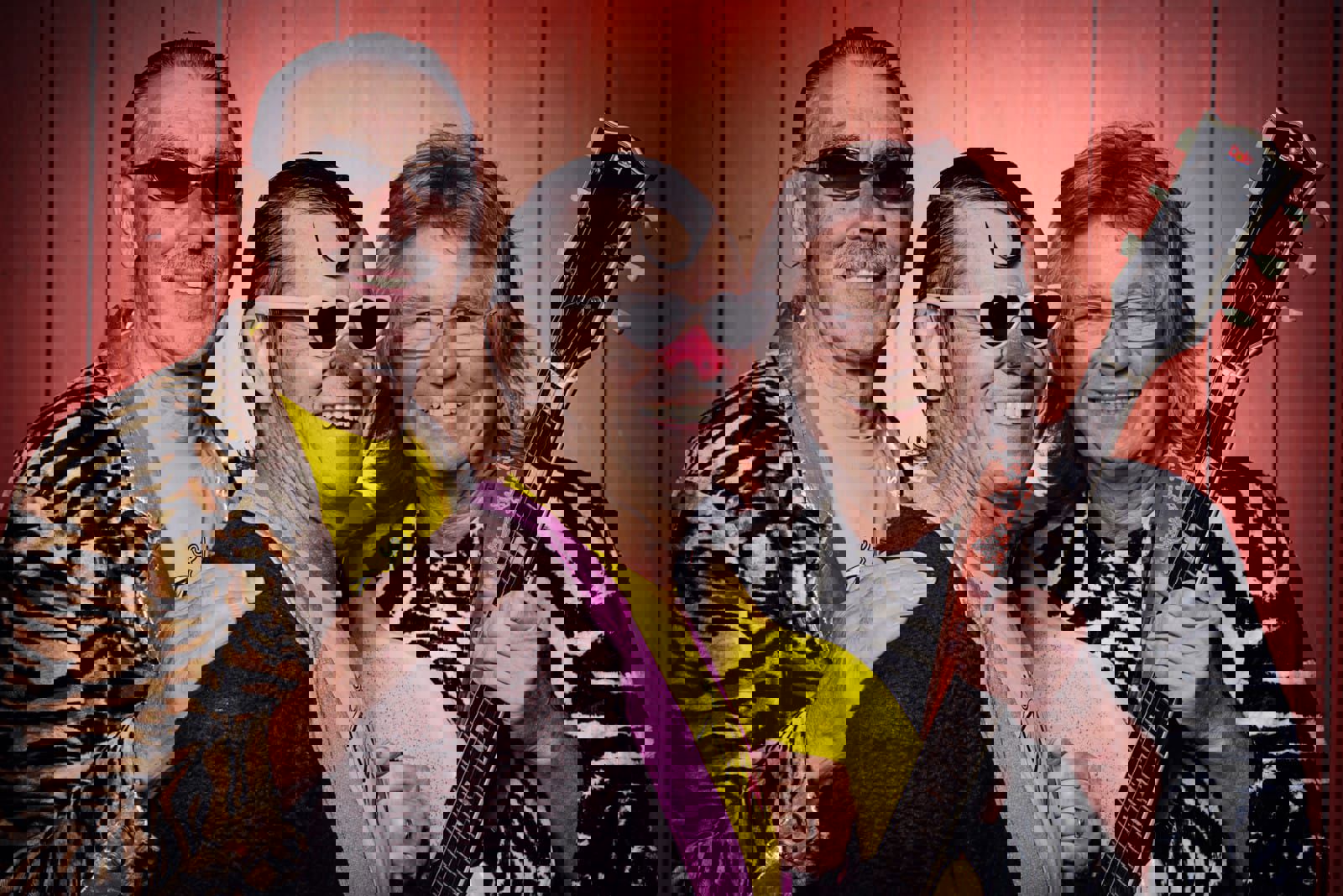 Gruppbild på medlemmarna i Electric Banana Band