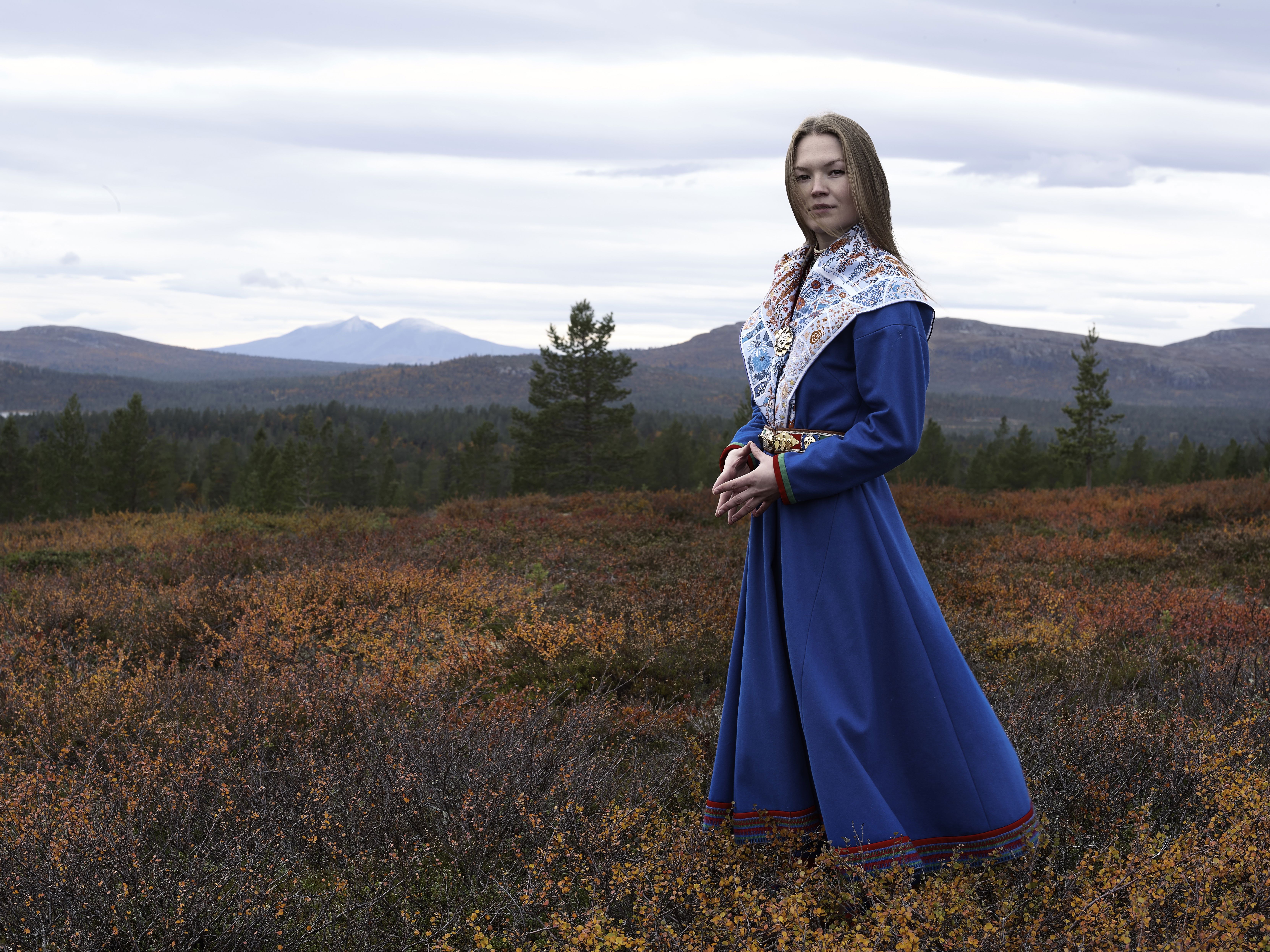 Porträtt på musikern Marja Mortensson.